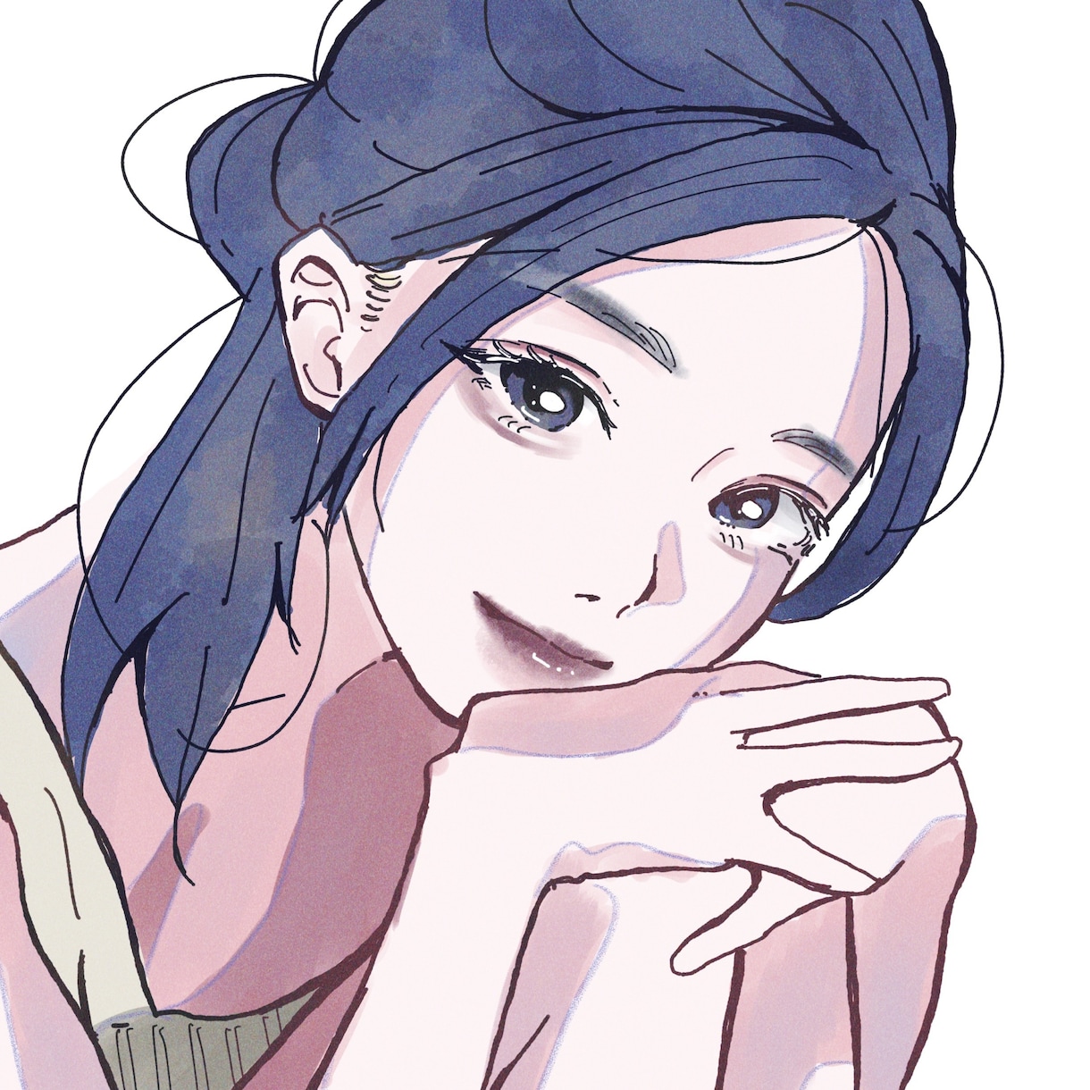 リアルめでアンニュイなイラスト描きます アンニュイな似顔絵を描きます。(主に女性) イメージ1