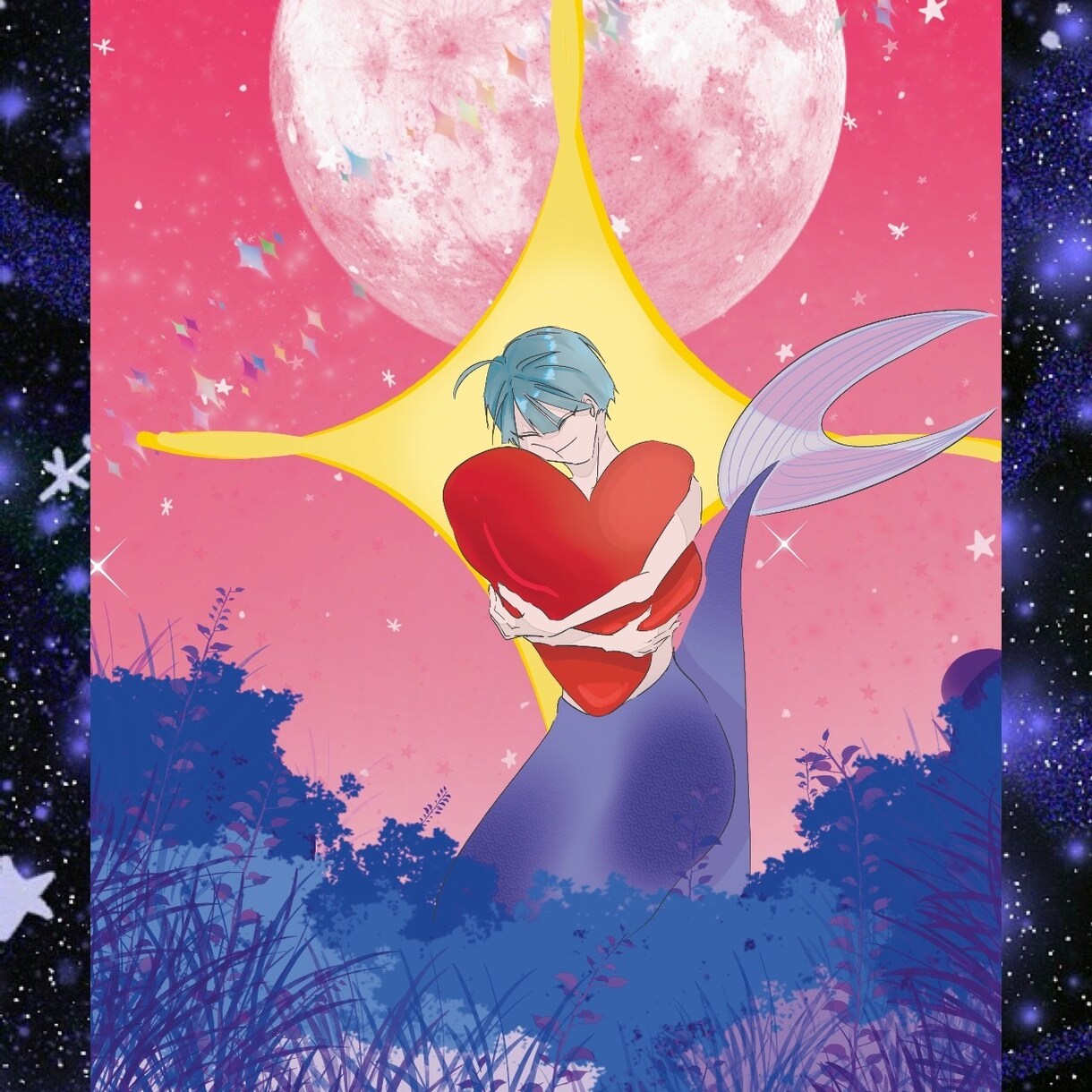 星‪☆や宇宙など、亜空間なイラストを描きます 星☆、宇宙など、可愛いイメージを実体化させるのが得意です!! イメージ1