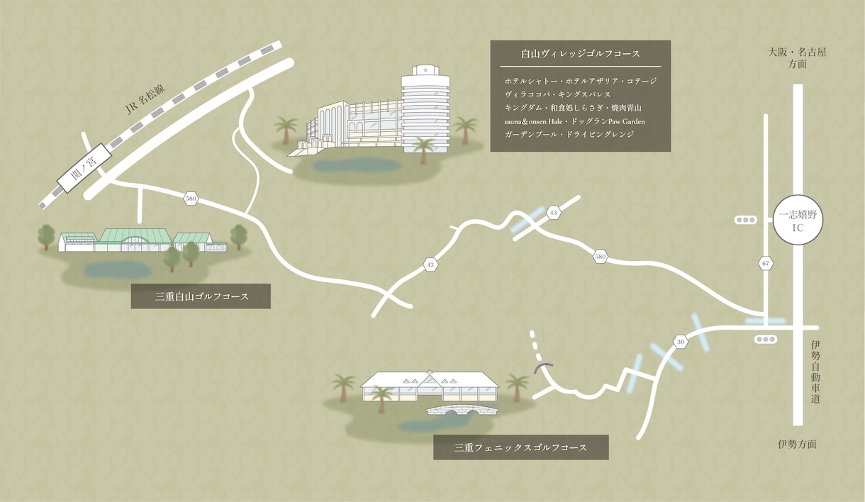 ご希望のテイストでイラストマップ・地図作成します イメージに合った地図のテイストについてご相談ください イメージ5