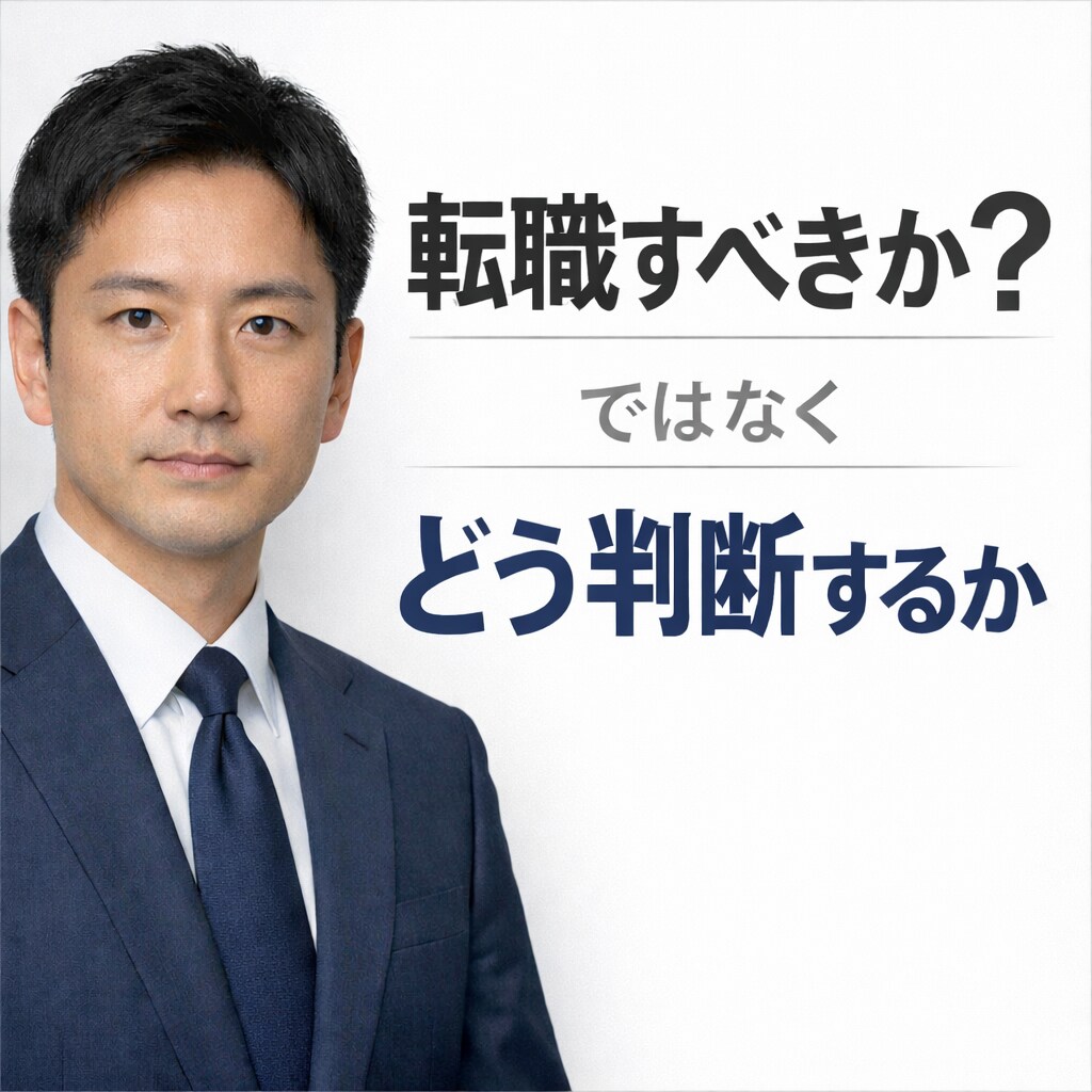 転職すべきか迷う人の冷静キャリア相談します 現役転職エージェントが企業目線で整理します！ イメージ1