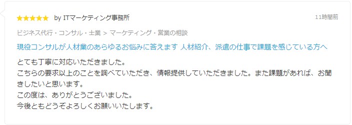 現役11年コンサルが人材業のあらゆる悩みに答えます 販売50件超/7日間回数無制限/人材紹介・派遣の課題解決 イメージ2