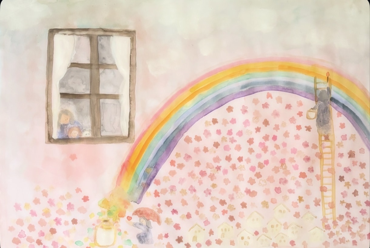 物語を紡ぐ一枚絵の水彩イラストを描きます 大切な方への贈り物としていかがでしょう。 イメージ1