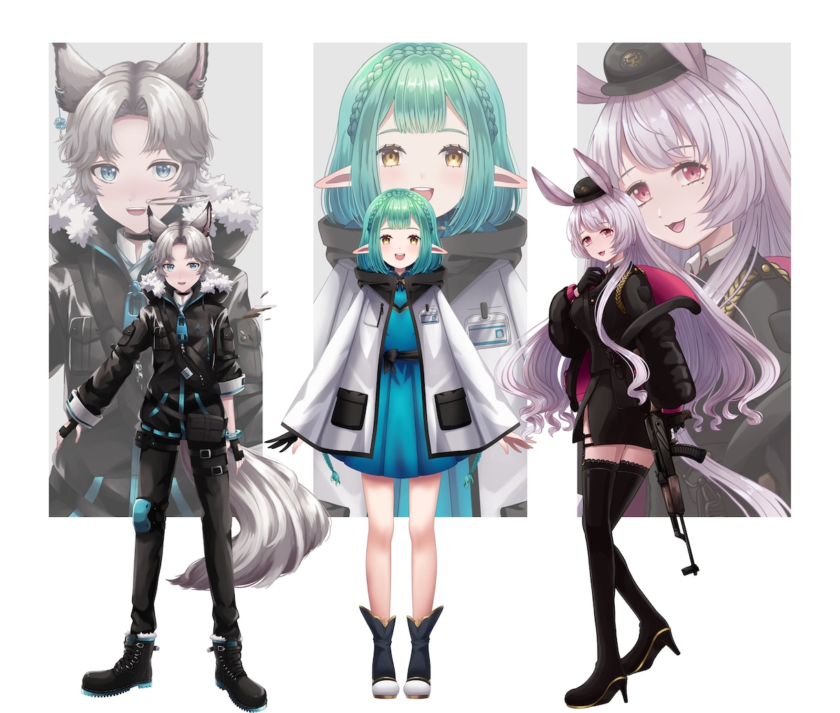 キャラクターの立ち絵作成します VTuber、TRPG、グッズイラスト描きます イメージ3