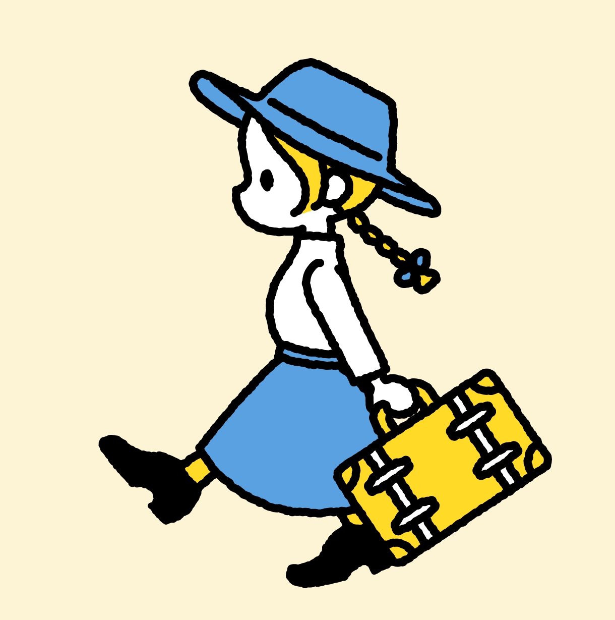 シンプル可愛い人物イラスト描きます SNSやブログで使えるほっこり線画のキュートなイラスト イメージ1