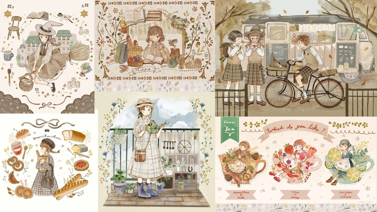 オリジナルイラスト制作いたします 暖かみのあるアナログタッチのほんわかイラスト制作いたします。 イメージ2