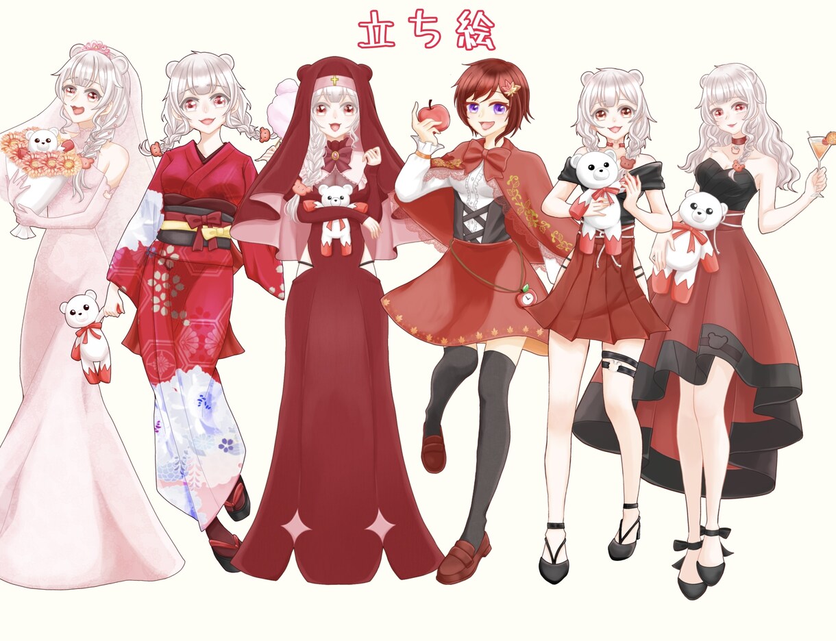 IRIAM用立ち絵描きます あなたも簡単にVライバーになりませんか？ イメージ1