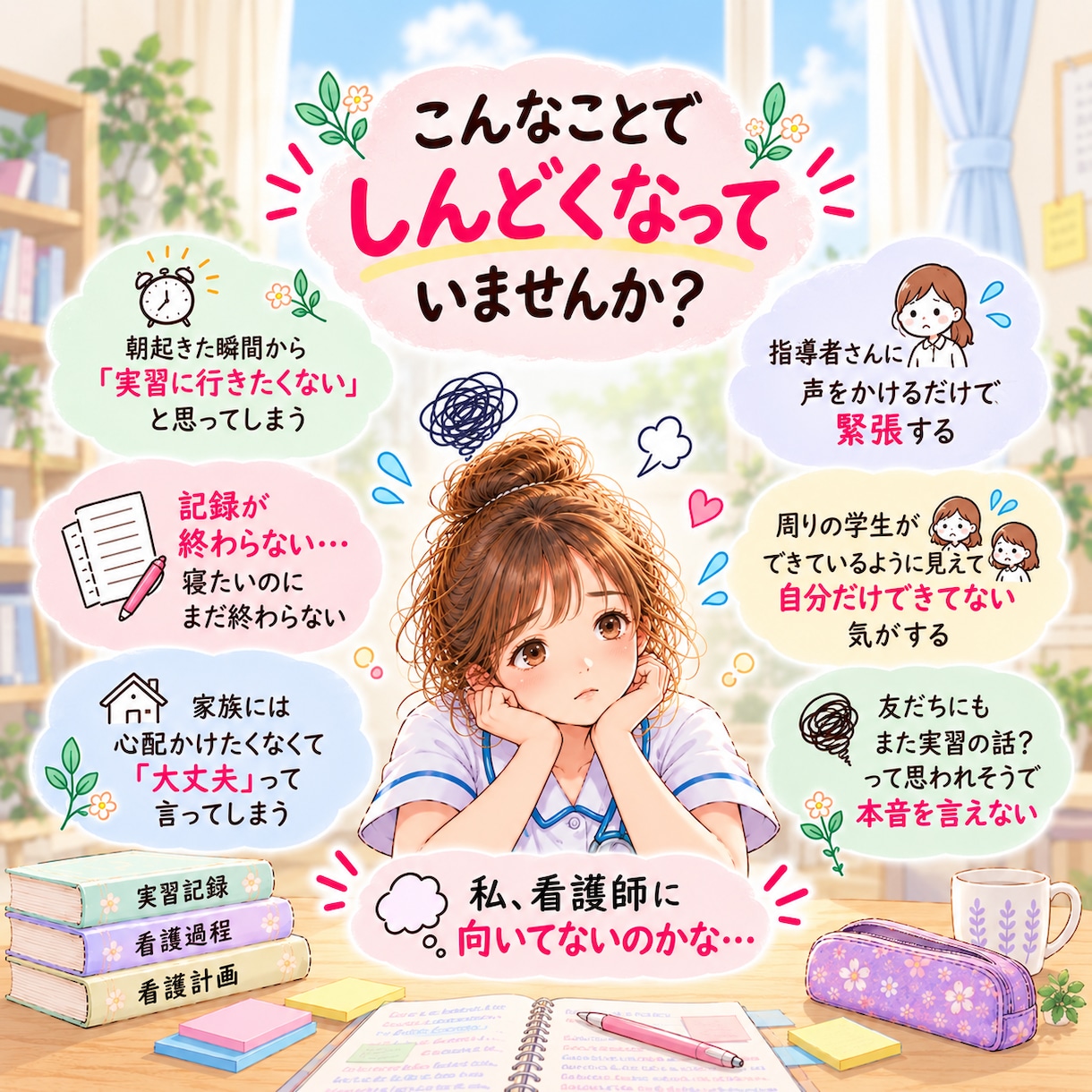 元大学教員が看護学生さんの実習の愚痴を聞きます 誰にも言えない「実習もうムリ…」を、そのまま話して大丈夫 イメージ2