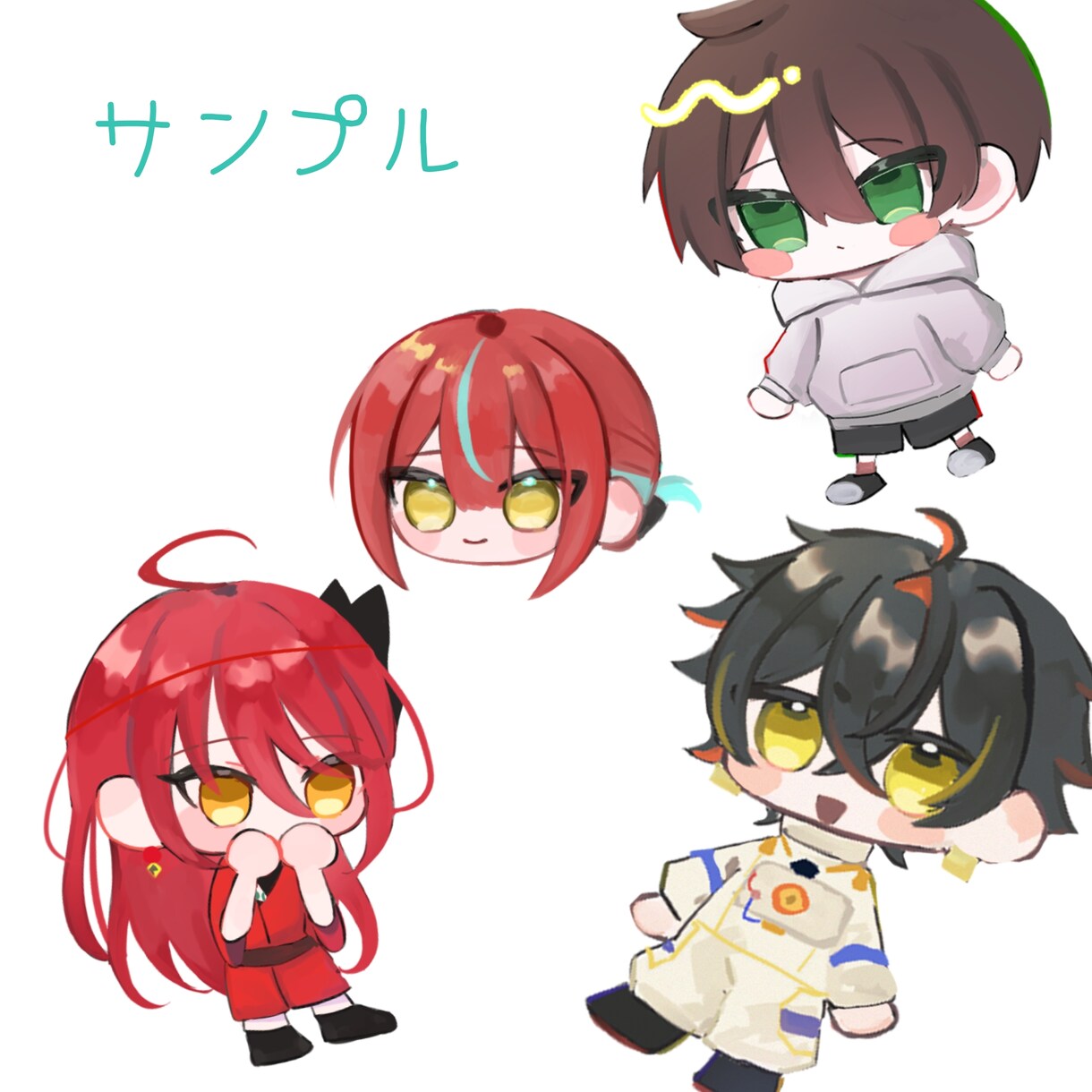 もちっと可愛いデフォルメ描きます 最短即日納品可能！お気軽にご相談ください！ イメージ2