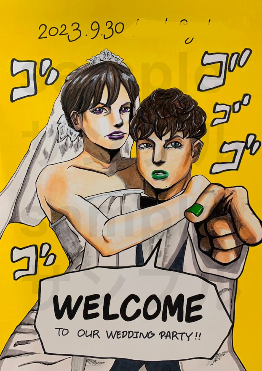 ジョジョ風イラスト描きます ｵﾗｵﾗｵﾗｵﾗｵﾗｵﾗｵﾗｵﾗ ｵﾗｧｧｧ イメージ8