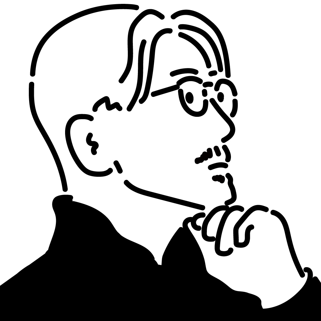 顔のモノクロシンプルイラストの似顔絵を描きます 家族・お子様・友達・結婚式等のオリジナル似顔絵イラスト イメージ3