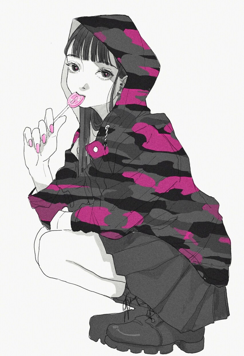 シンプルな全身絵 バストアップイラストを描きます お気に入りのコーデや服装を 立ち絵でもお好きなポーズでも イメージ3