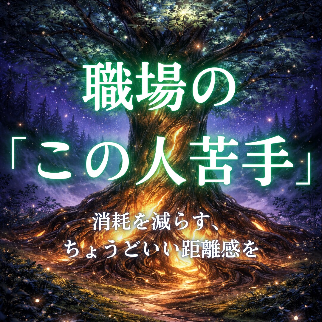 この人苦手、の関わり方をお伝えします 消耗を減らす、ちょうどいい距離感をお伝えします。 イメージ1