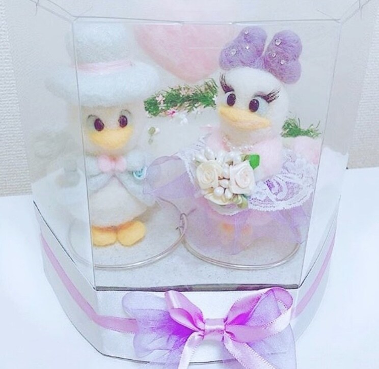 ウエディング  ドール羊毛フェルトで作ります オリジナルのウエディング  ドール希望にそえるように。 イメージ4