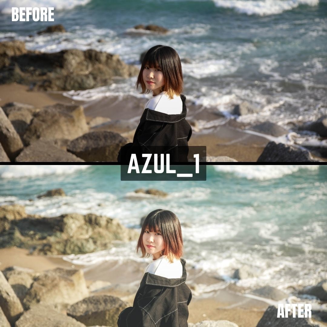 AZUL｜Lightroomプリセット販売します スマホで撮影した写真、ワンタッチで大変身！ イメージ2