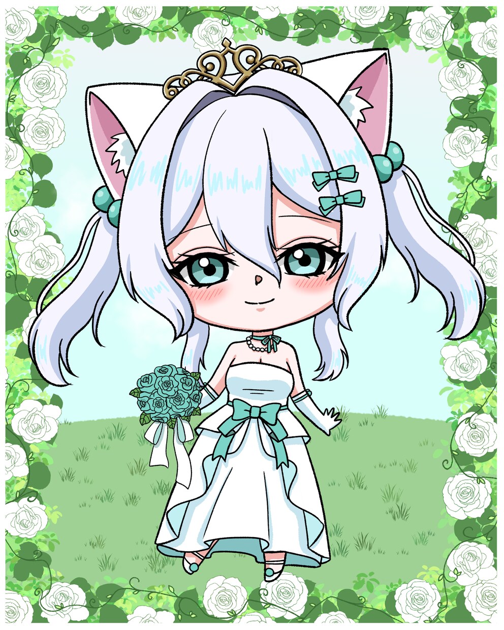 ジューンブライド(量産企画)ドレス可愛く描きます 自由に決めれるカラーと3種類のドレスで自分ピッタリの6月に♡ イメージ1
