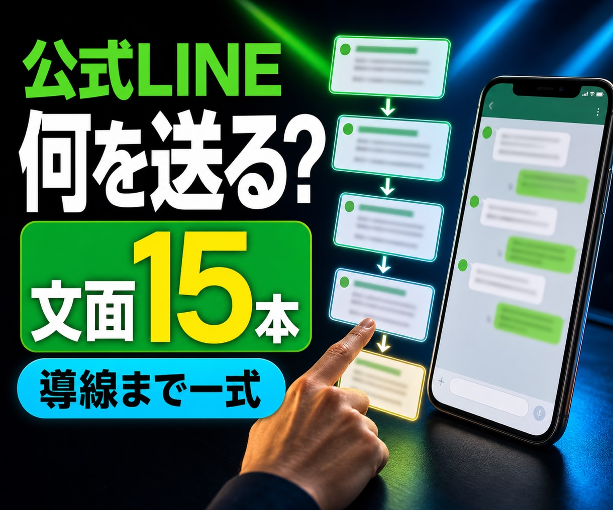 公式LINEの文面と導線をまとめて設計します 登録直後から予約案内まで文章を一式準備 イメージ1