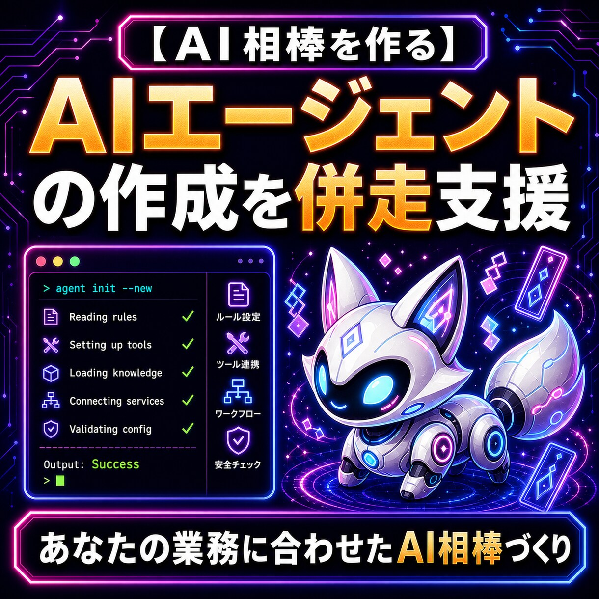 ChatGPT  /  Codex 土台を整えます ChatGPTやCodexを『作業で使えるエージェント』へ イメージ1