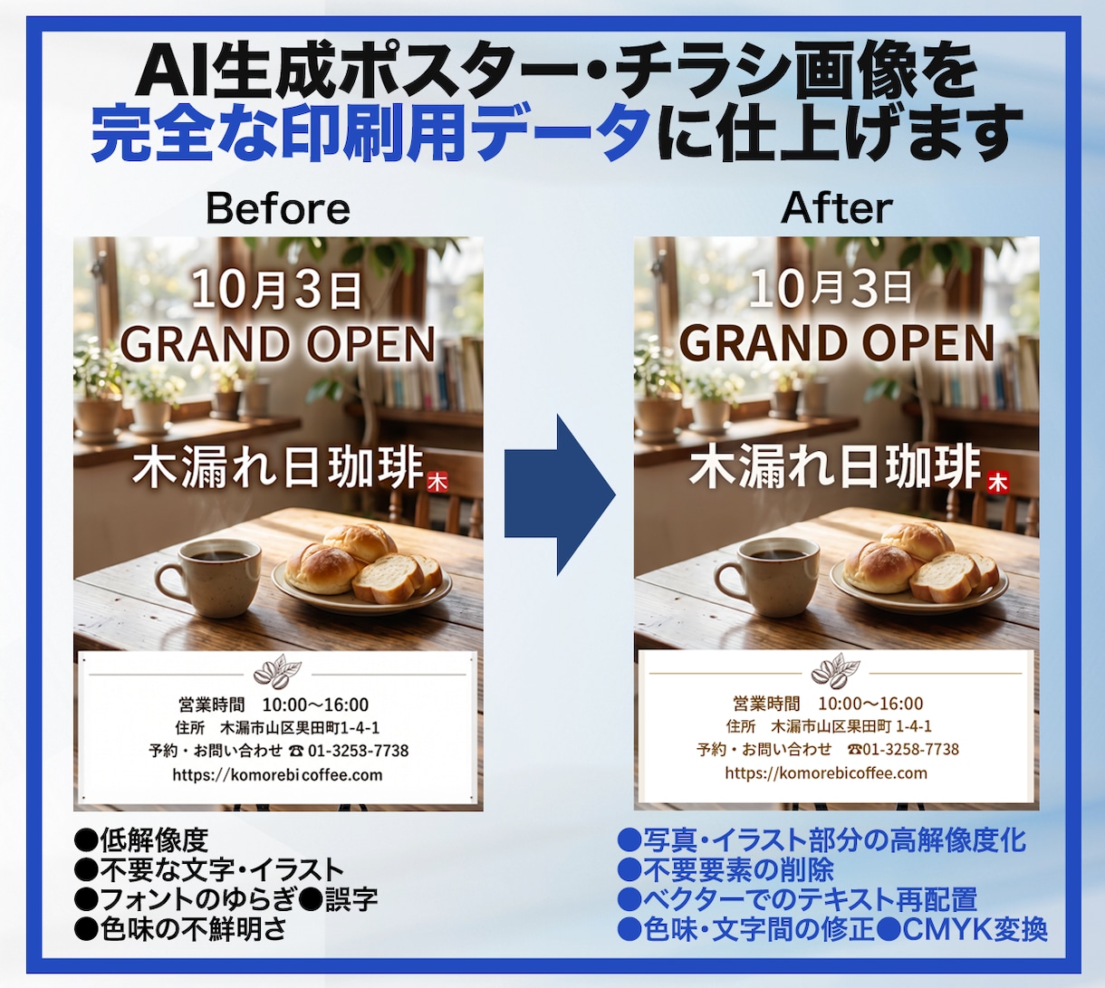 生成AI画像の入稿データ化を行います トレースも高解像度化も対応します イメージ3