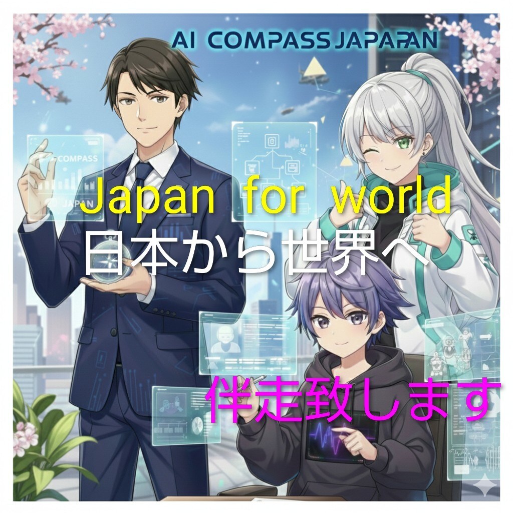 Japan for World｜AIと伴走します 単なるAI回答ではなく知恵AIクッションで迷いを解決します。 イメージ1