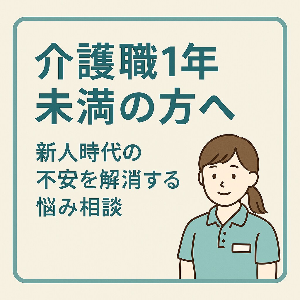 介護職1年未満の方へ/介護のお悩み相談受付けます 「すぐに現場で試せる行動のヒント」 を一緒に見つけていきます イメージ1