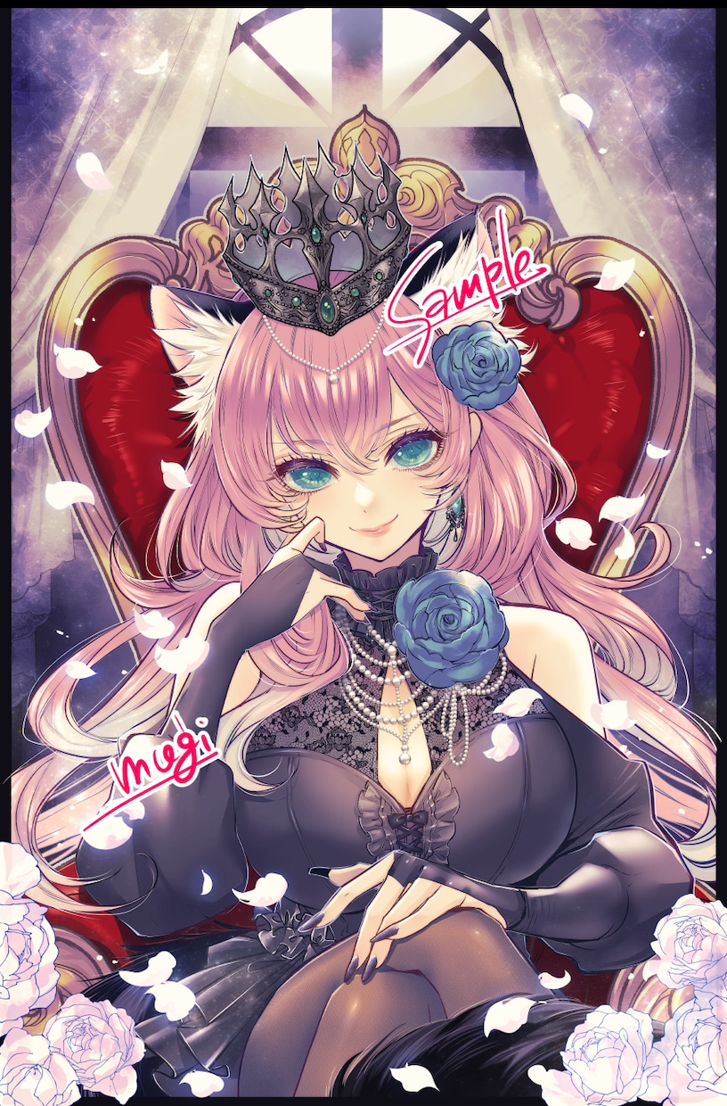 立ち絵・1枚絵・記念日イラスト作成致します カッコイイ可愛い美しい！表情差分などお任せください！ イメージ8