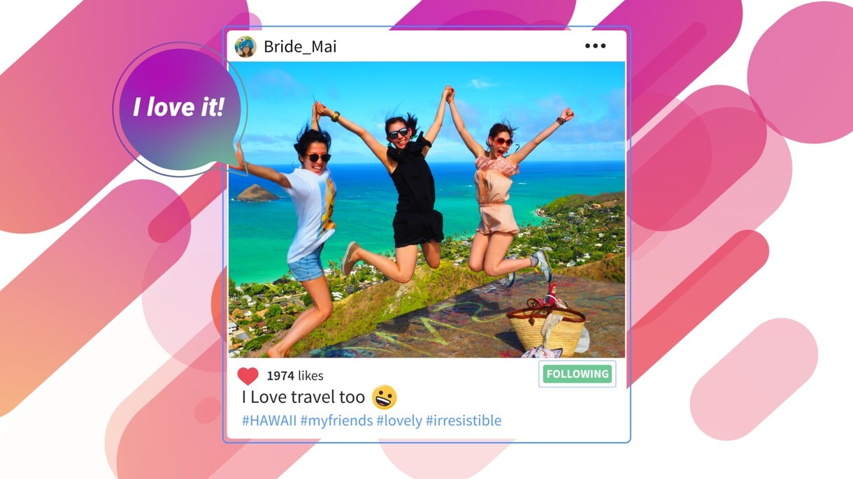 結婚式のインスタ風オープニングムービーを製作します 結婚式の始まりを盛り上げる！インスタ風のオープニングムービー イメージ5