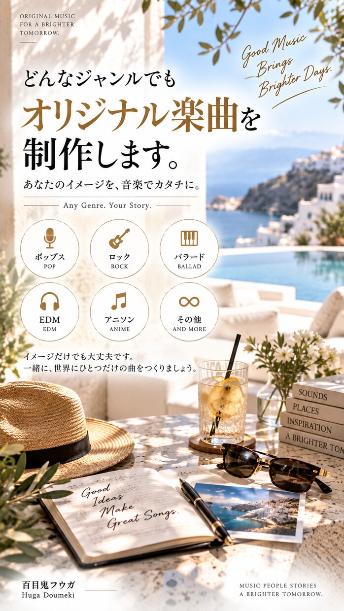 あなただけのオリジナル曲作りますます YouTube・配信・SNS向け対応 イメージ5