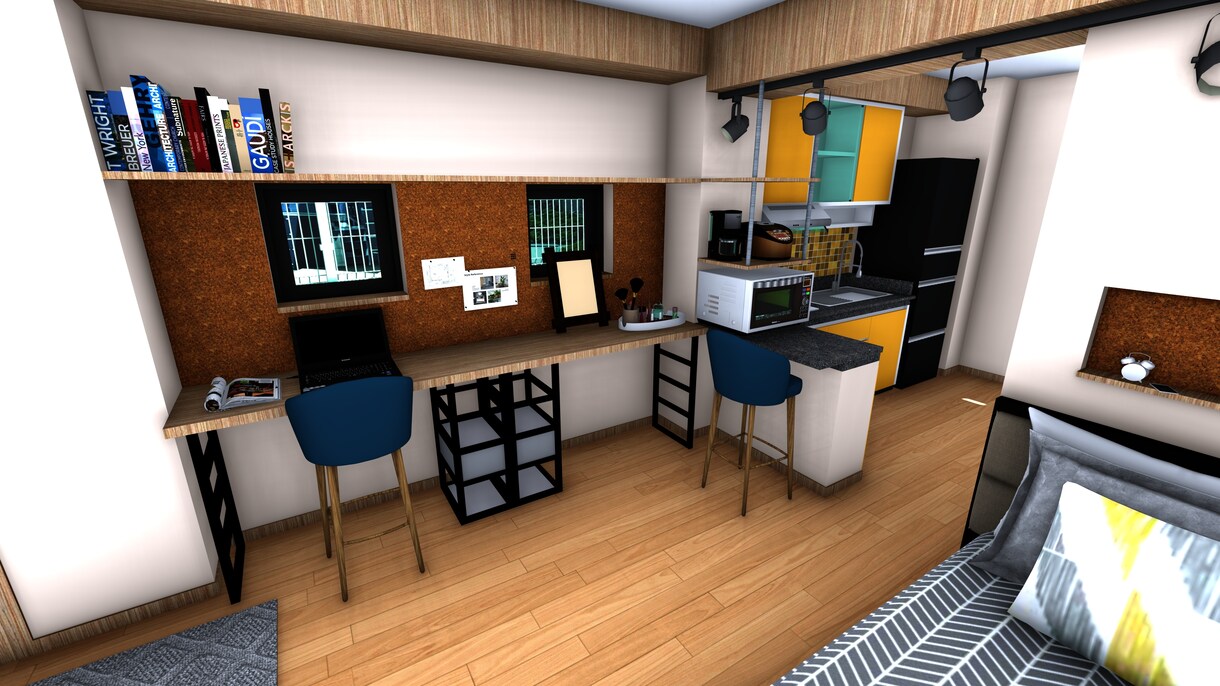 建築パース作成します 建築パースの作成および３Dモデル作成CADトレース作図します イメージ2