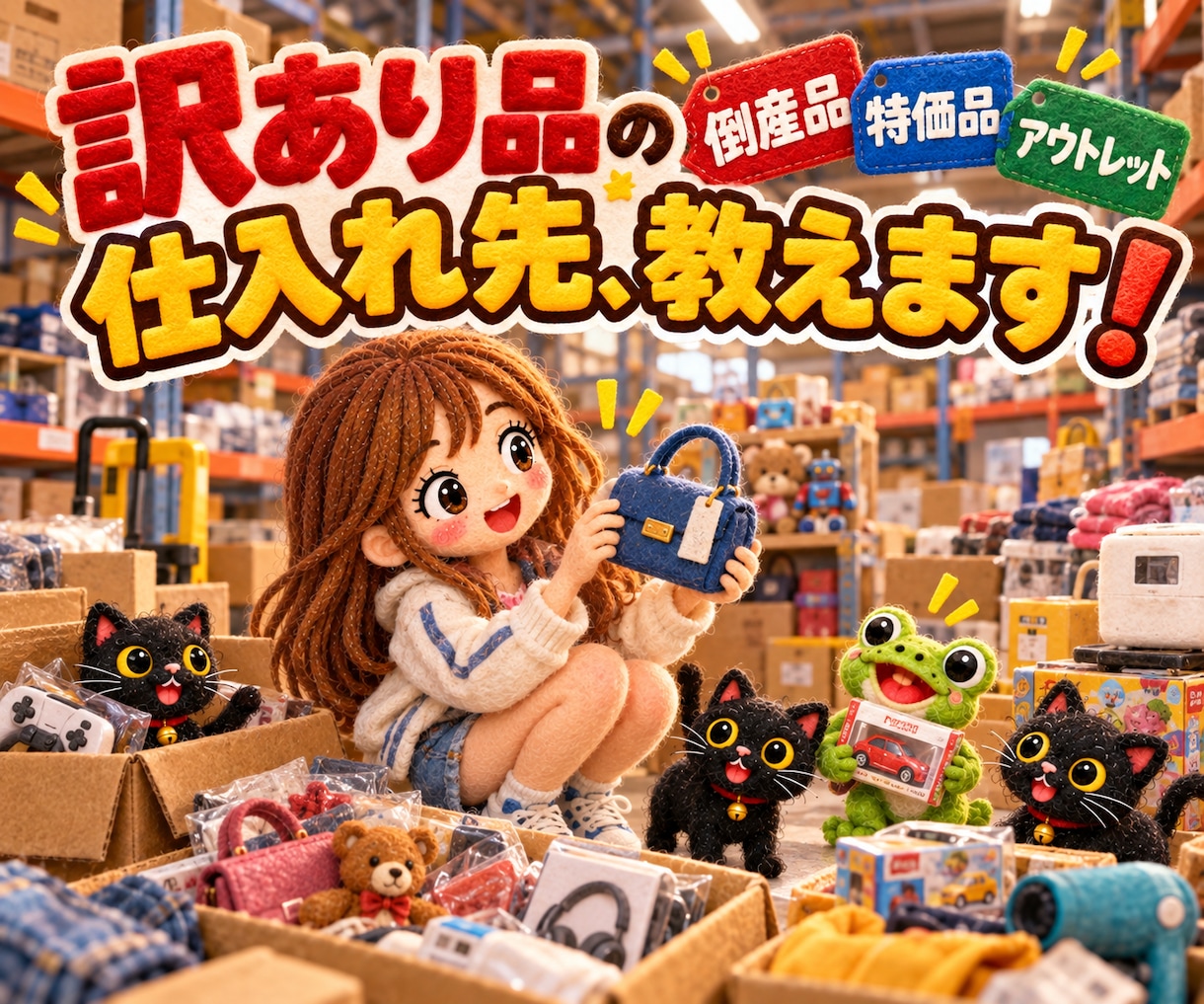 良作☆F式）倒産品・訳あり品の仕入先きお教えします 激安価格☆特価☆メルカリ販売もできる商品の仕入れ先情報です！ イメージ1