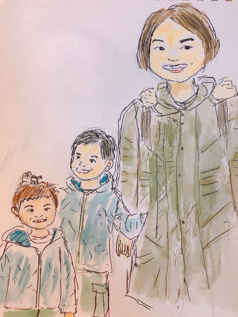 水彩画で似顔絵描きます お子さんの似顔絵やアイコン用の似顔絵描きます イメージ5