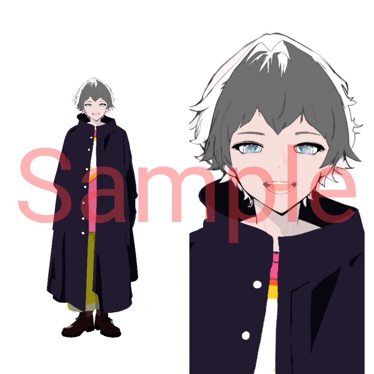 人物の全身イラストを描きます オリジナル立ち絵やオリジナルキャラクターを作成します！ イメージ4