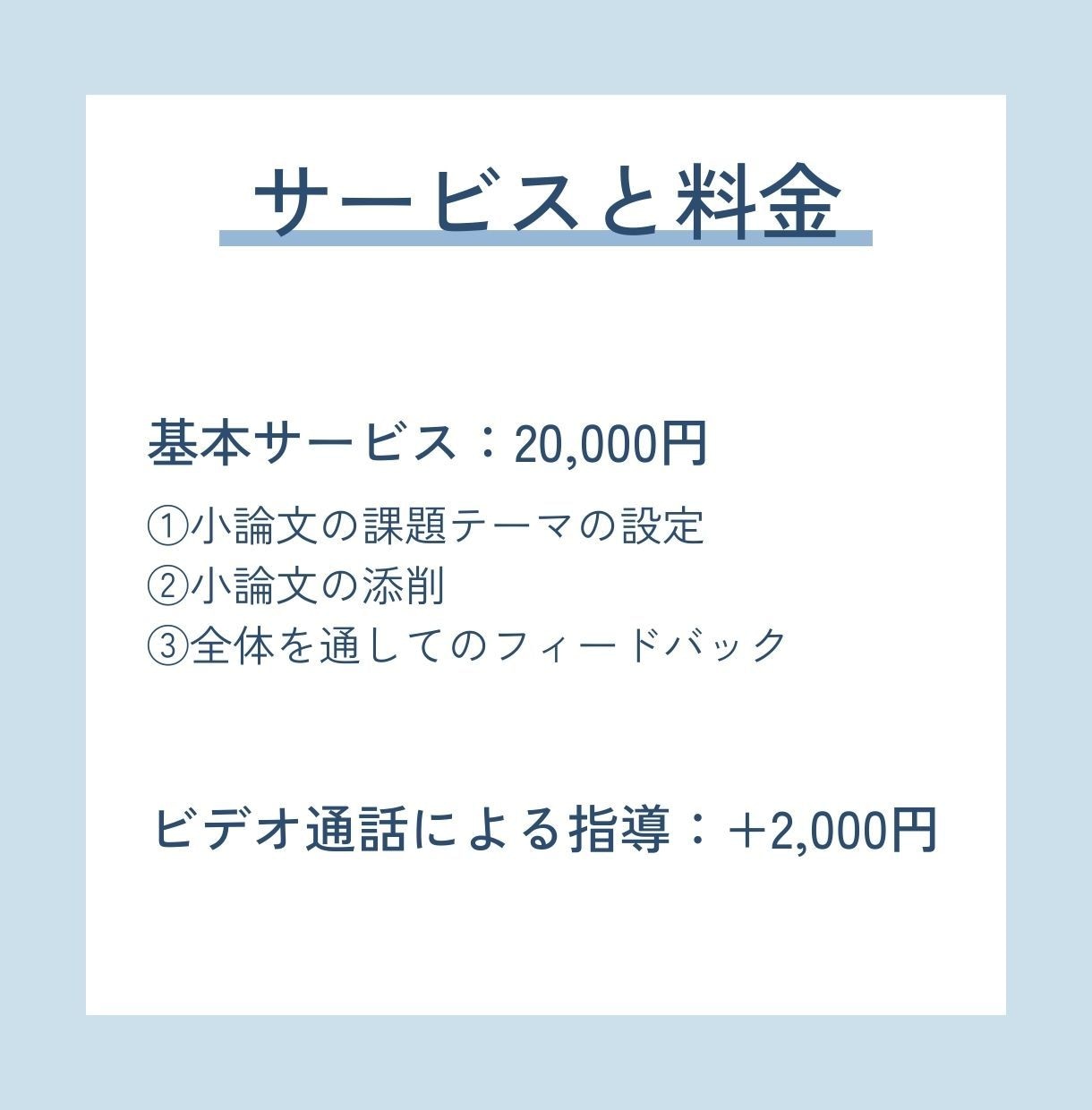 中学受験向け　小論文対策/指導（3回分）をします 東大生ライターがあなたの個性を伸ばします イメージ3