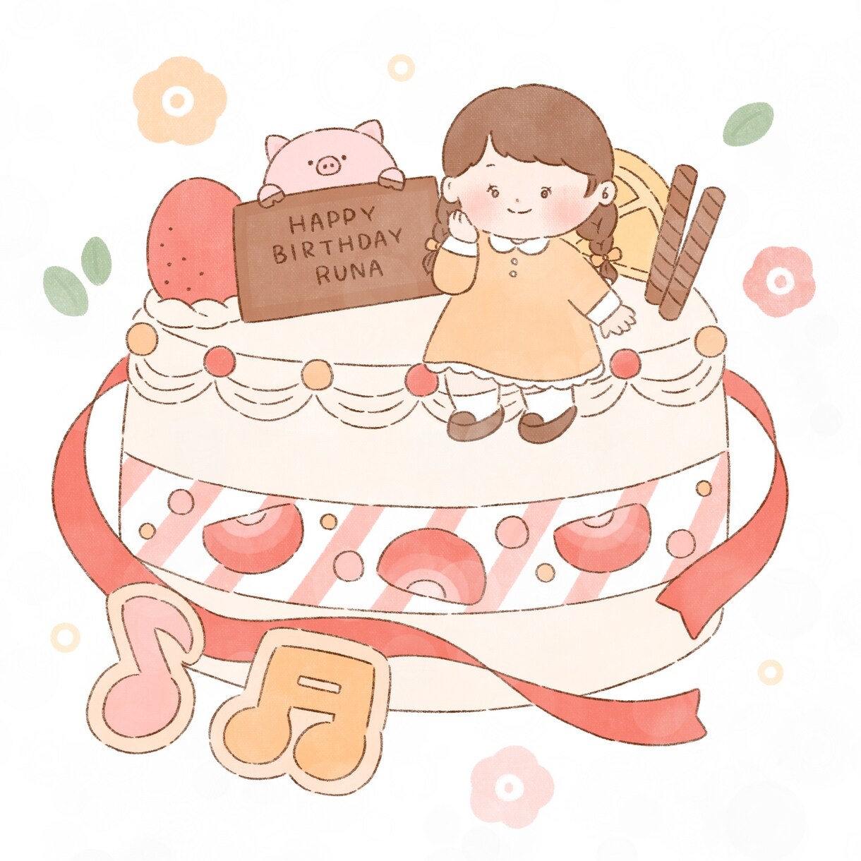 絵本のような優しくて温かい似顔絵をお描きします お誕生日や記念日などのイベント用！ イメージ2