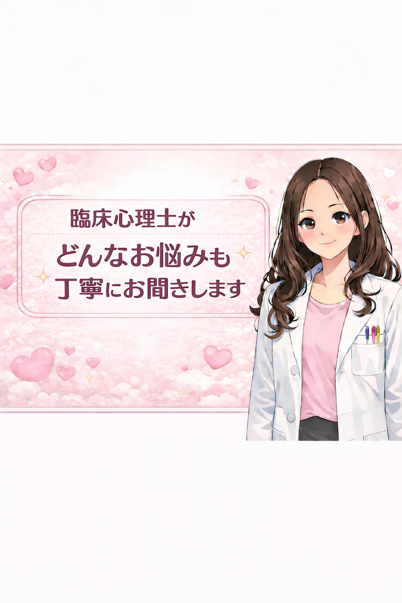 臨床心理士がどんなお悩みも丁寧にお聞きします 経験豊富な心理士があなたのお悩みをしっかり受け止めます イメージ1