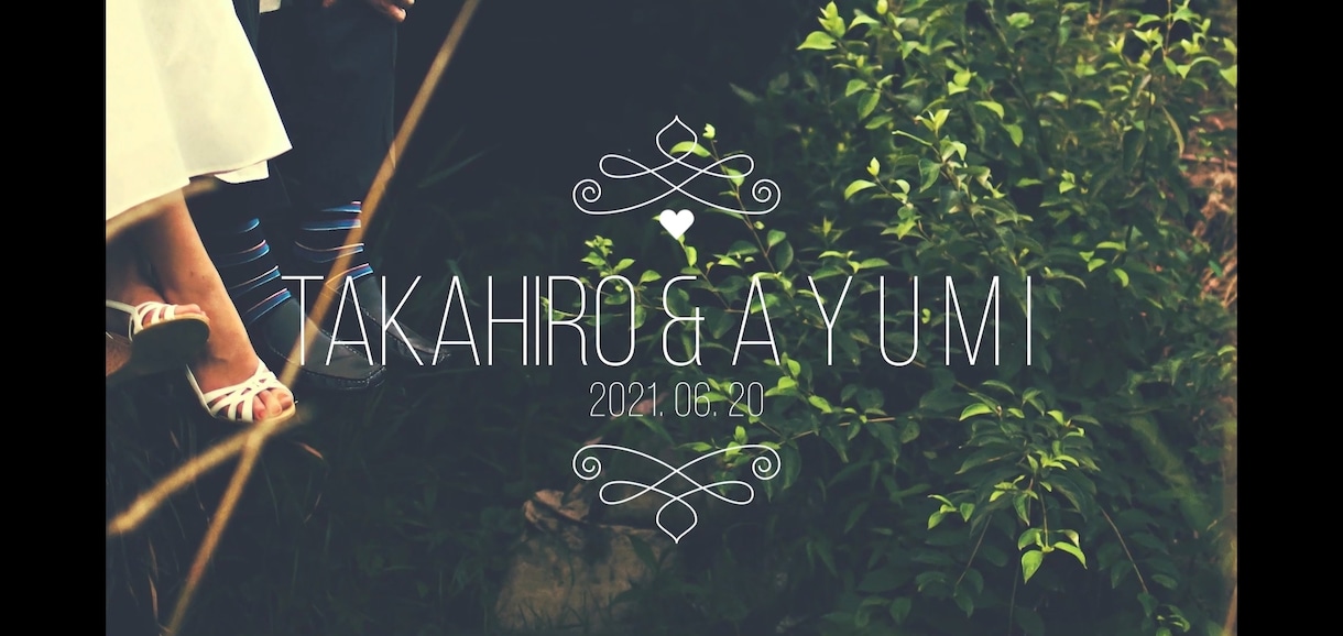 写真だけで結婚式オープニングムービー作成します 撮影不要！写真だけでカッコいいオープニングムービー！ イメージ1