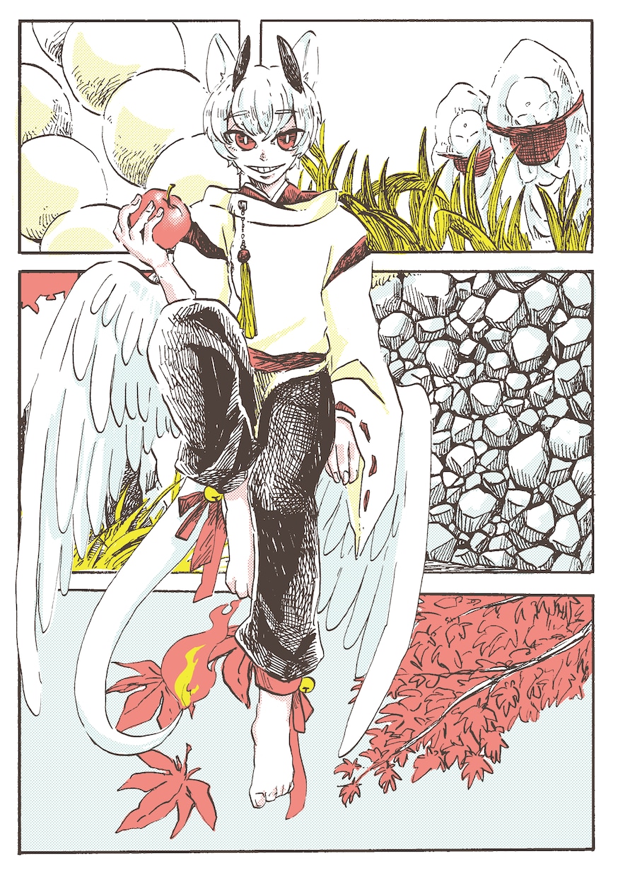 ４色程度の配色でキャラクター全身イラスト描きます 漫画みたいなキャラクターイメージ背景も制作可能 イメージ4