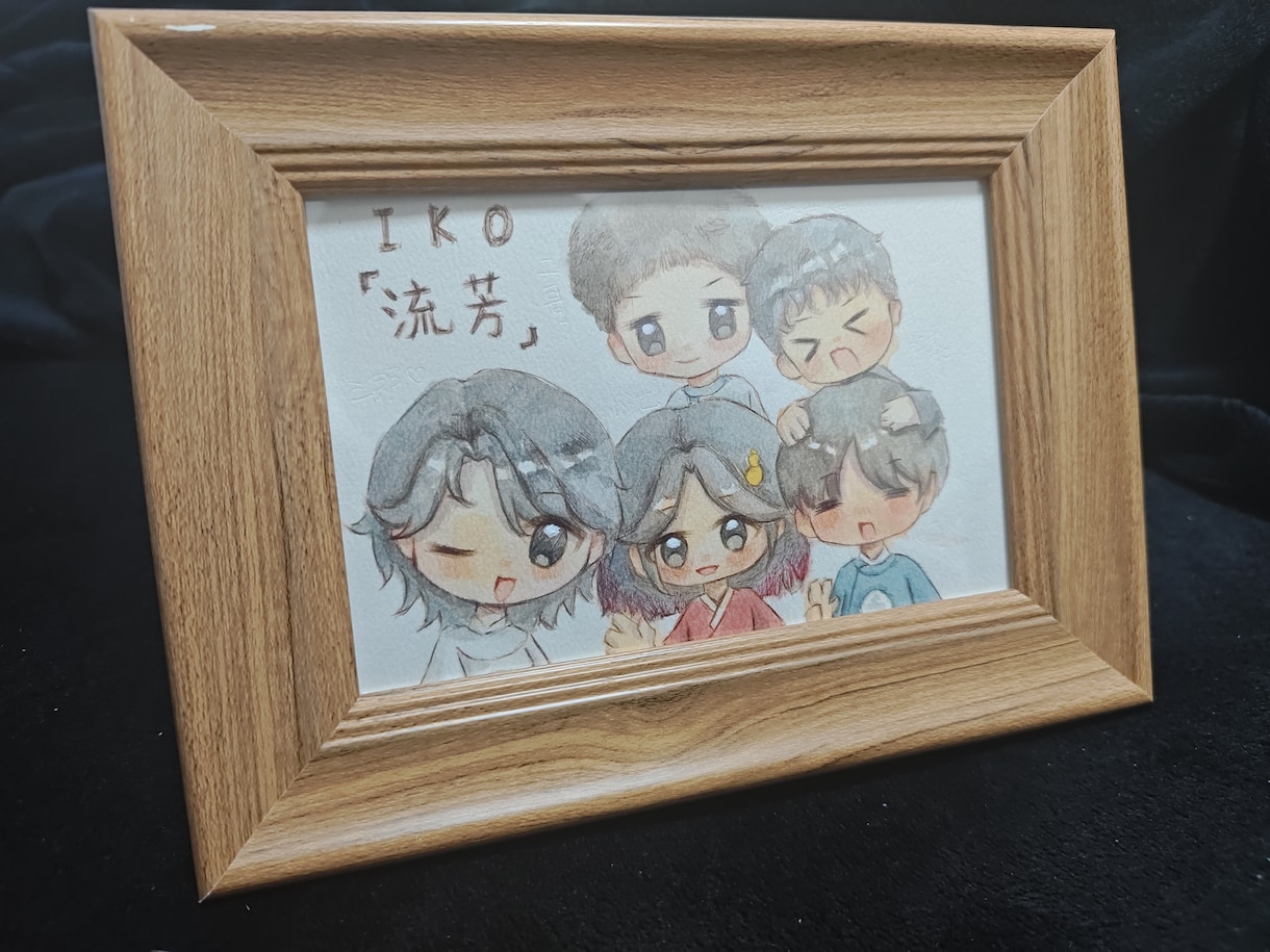 水彩画と電子絵画ます 手描きやタブレットを使った絵で作られたOCキャラクター。 イメージ1