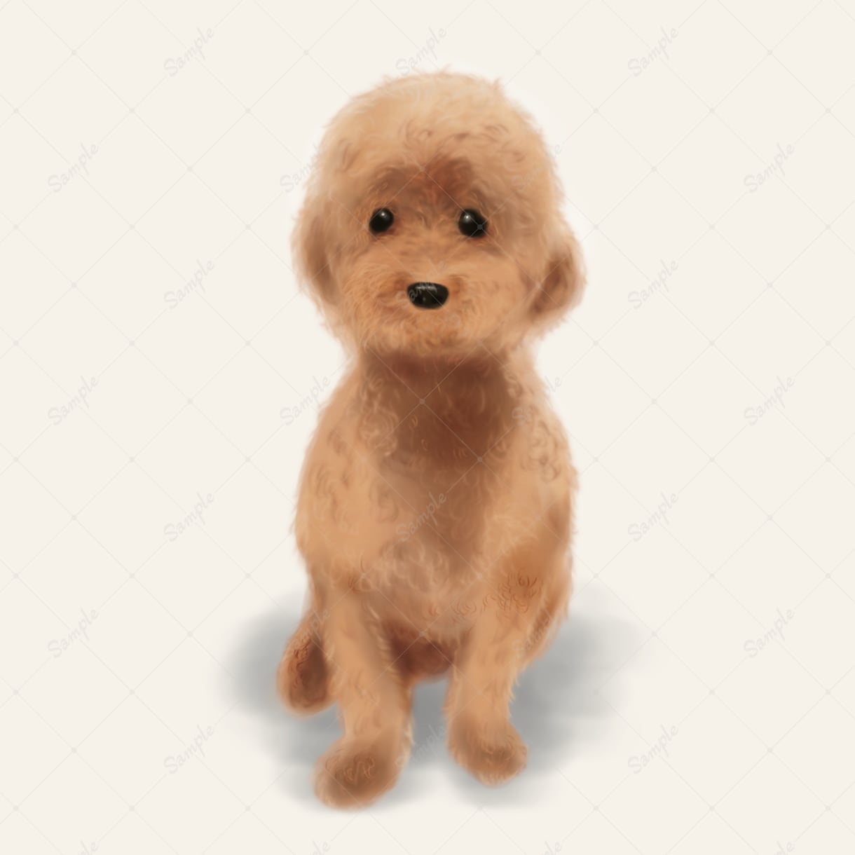 写真から可愛いリアルなペット似顔絵を描きます 可愛いペットのSNSアイコンやオリジナルグッズ制作に！ イメージ7