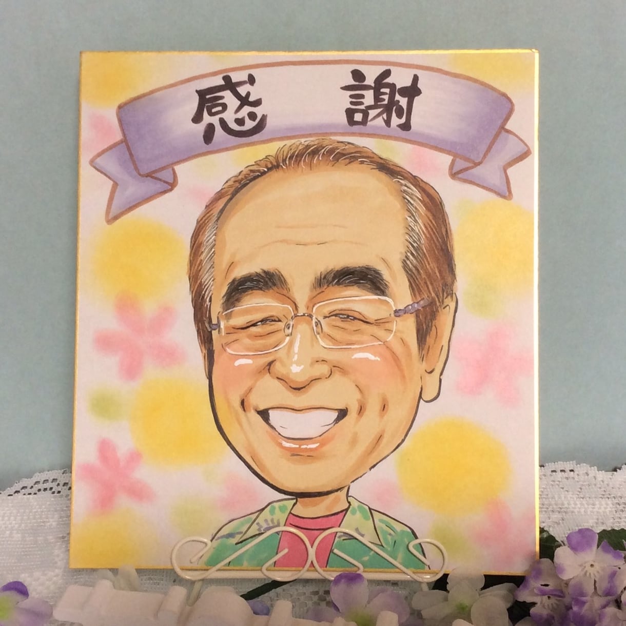 父の日ギフトに！お父さんの似顔絵描きます 父の日のプレゼントに最適！プロ似顔絵師がそっくりに描きます イメージ5