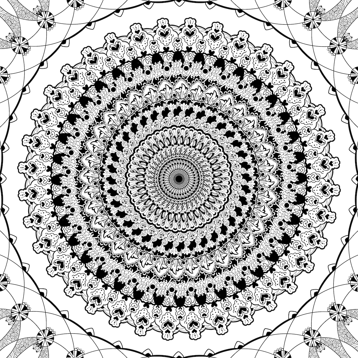 まるで「ゼンタグル」のような独特な線画を描きます 独特で誰とも被らない線画イラストはいかがでしょうか？！ イメージ4
