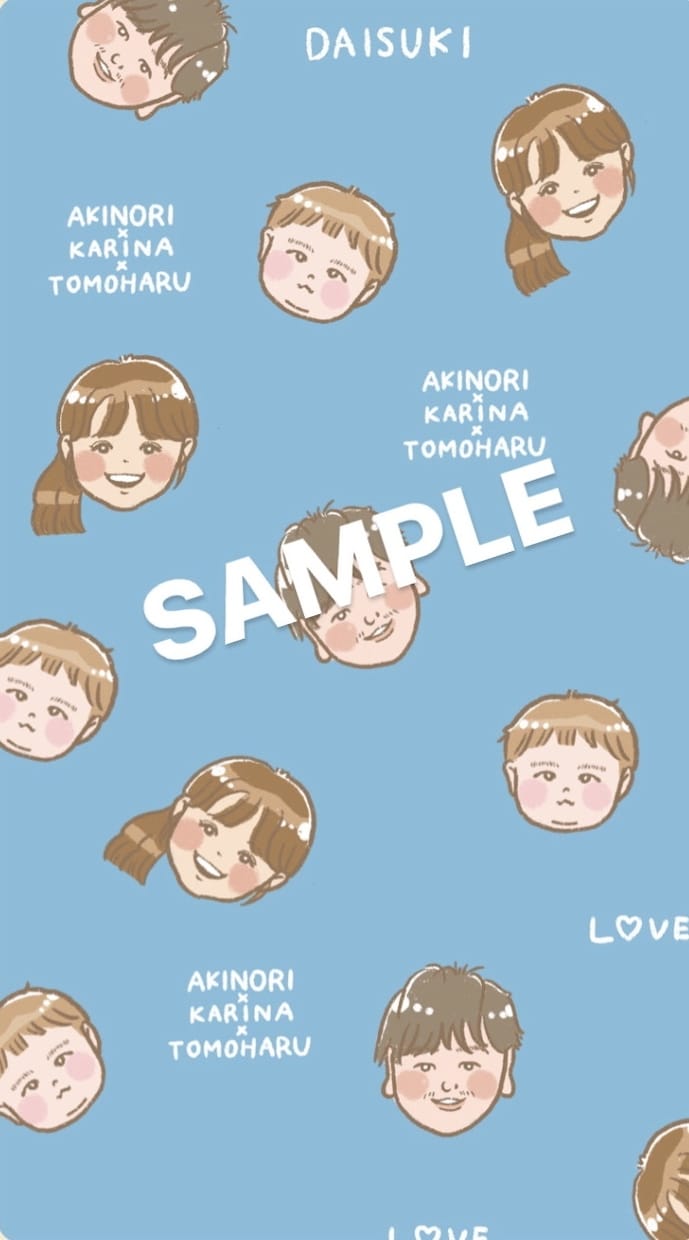 似顔絵でLINEの壁紙作成します ご家族やペットのお顔で可愛い壁紙や背景を作成します！ イメージ4