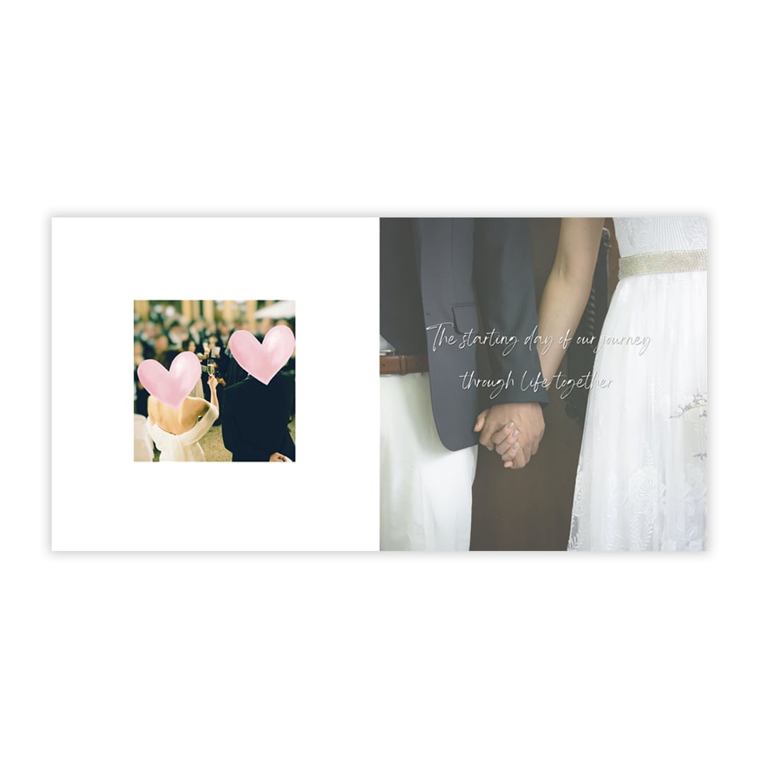印刷込 おしゃれな結婚式アルバムお作りします ≪結婚式当日・前撮り写真≫に最適なアルバム作成します！ イメージ6