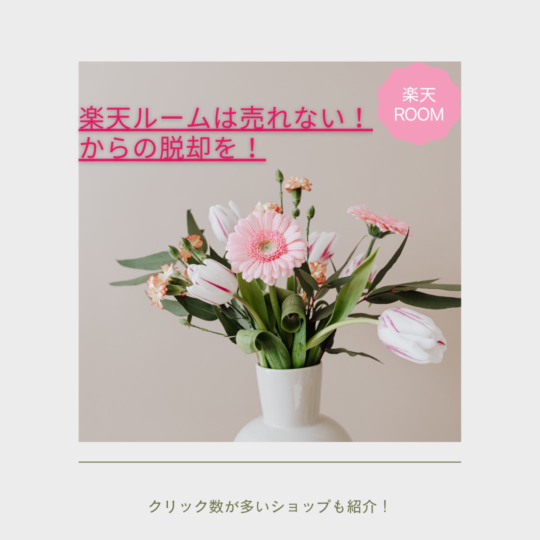 楽天ルーム(ROOM)は稼げない？コツを解説します 副業の初心者が楽天ROOM(ルーム)で稼げない理由を解説！ イメージ8