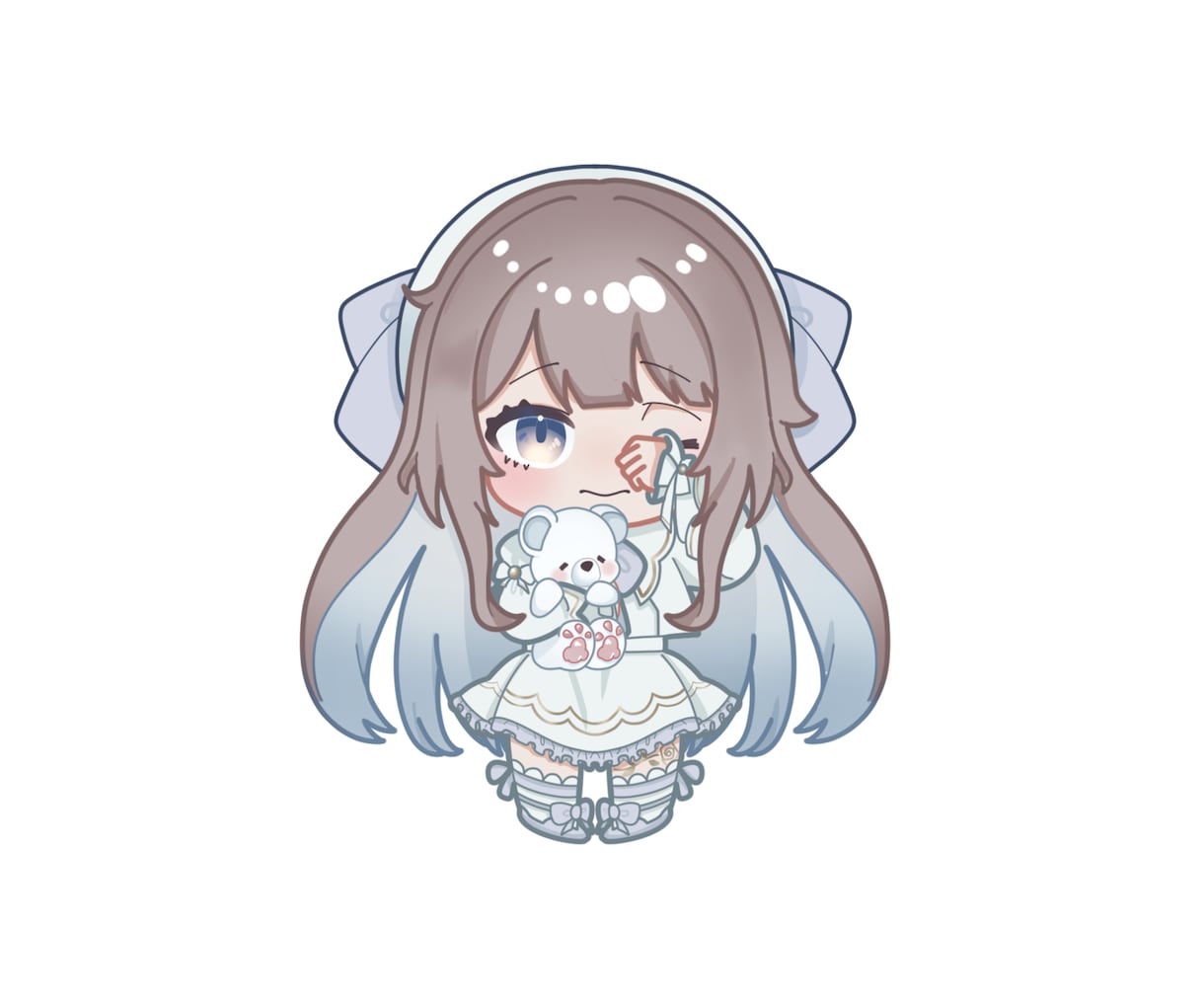 きゅるんとした可愛い女の子のSD描きます 商用利用可能。初めての方も安心してご相談ください！ イメージ3