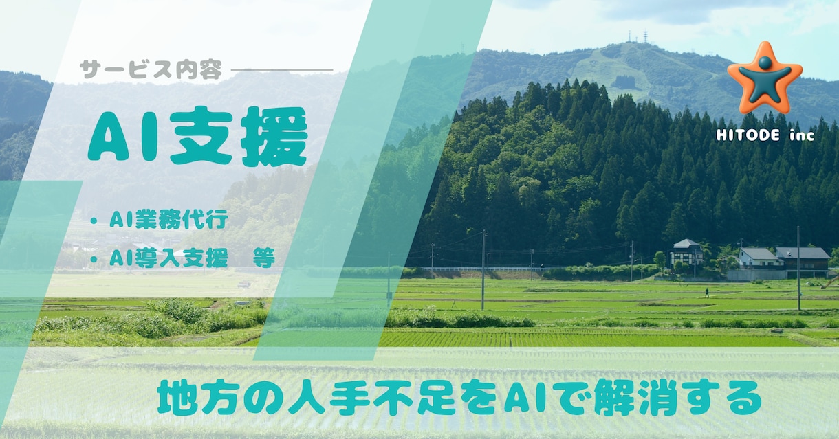 AIで業務を代行します 地方の中小企業の業務効率化を支援し「人手不足」を解消！ イメージ1