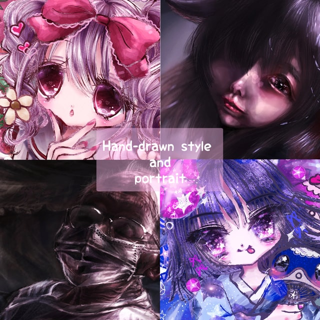 絵柄で選ぶ☆イラスト制作します アニメ寄りリアル寄り似顔絵も対応します イメージ5
