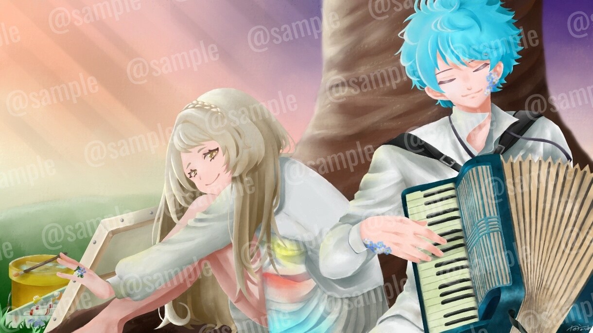 親しみやすく、温かいキャラクターイラスト描きます 一枚絵、サムネイル、観賞用など イメージ4