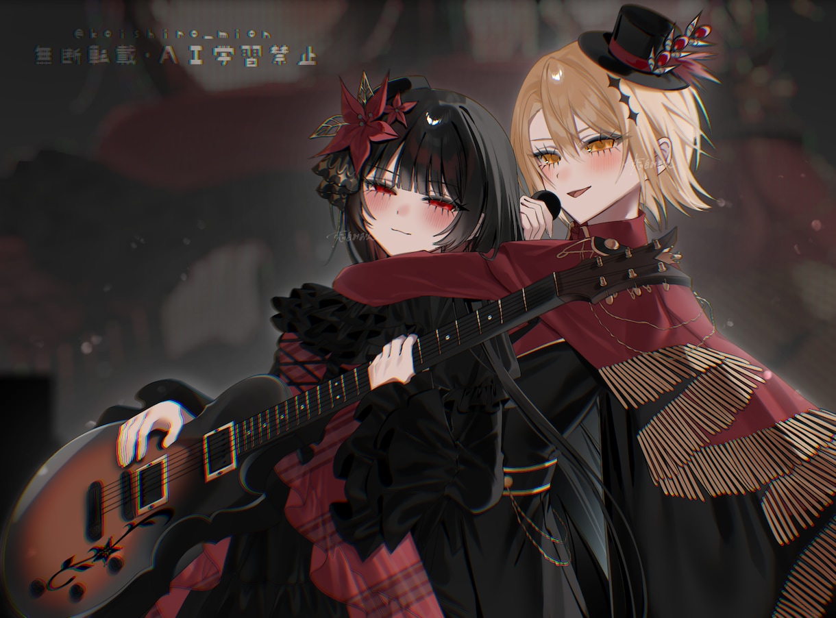 歌ってみた・MV・サムネ等の一枚絵を描きます フリルやレースに特化したゴシック・ロリータなイラストが得意 イメージ2