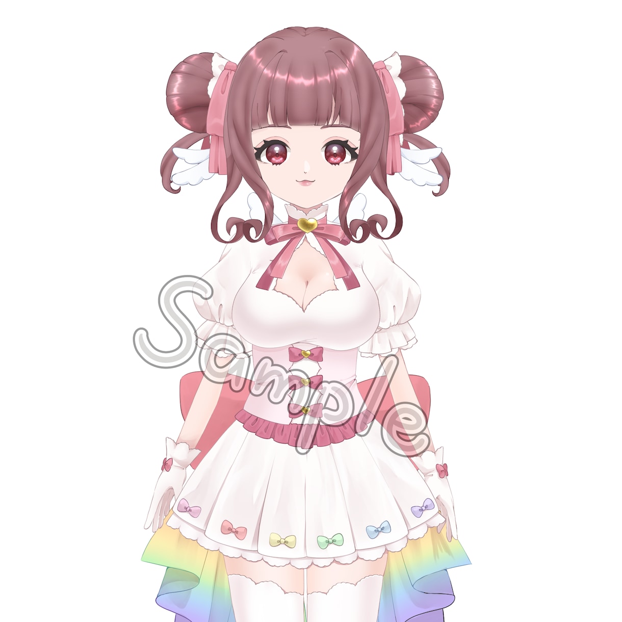 Vtuberパーツ分けイラスト、キャラデザ描きます ✴︎ラフ提案、修正回数無制限✴︎理想のキャラをあなたに！ イメージ2