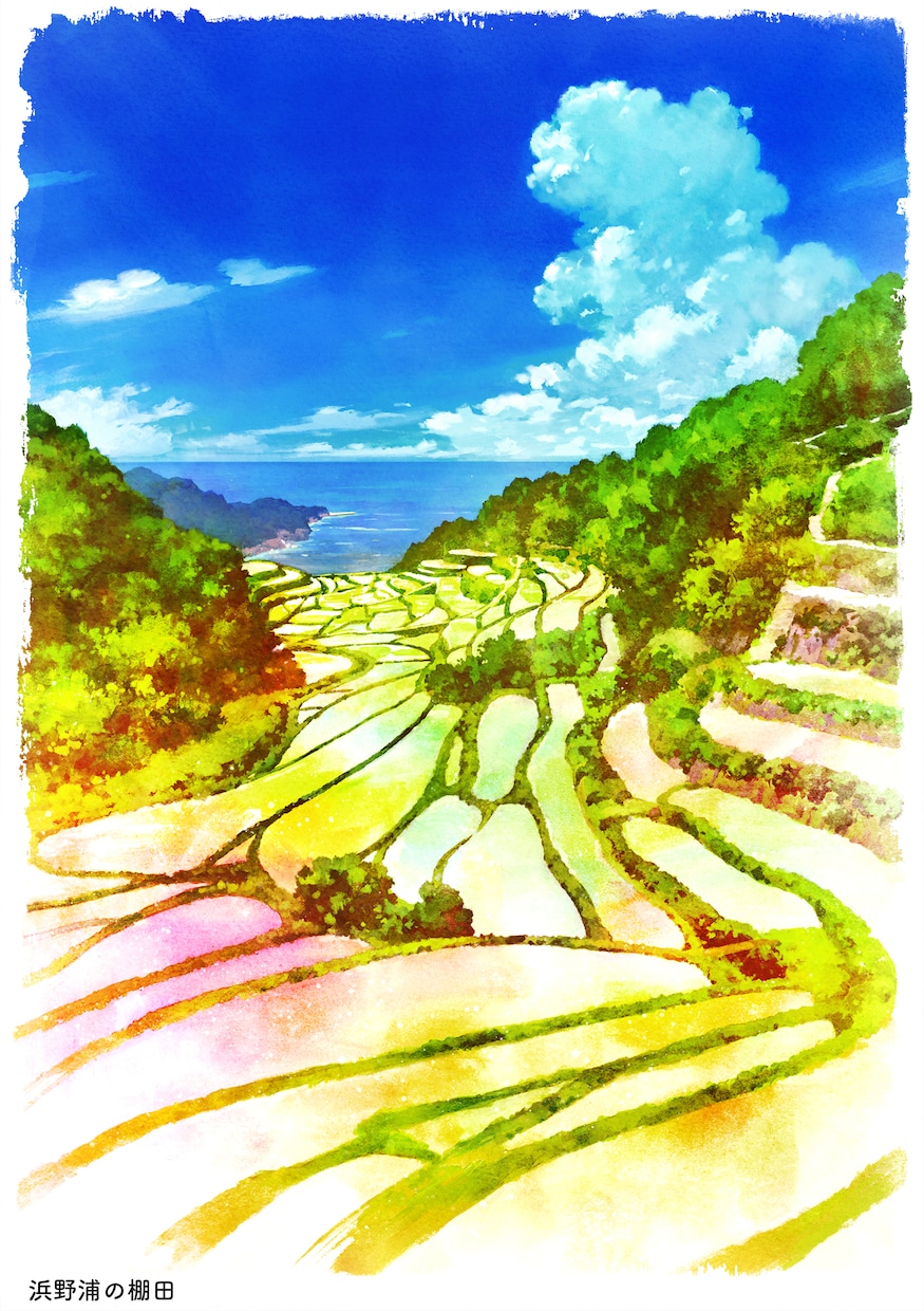 風景イラスト（水彩画・アニメ背景画風）描きます ★本挿絵・WEB・観光案内・動画配信背景などへもOK！ イメージ1